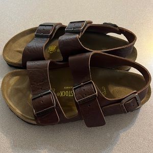 New Birkenstock brown sandals